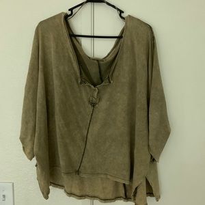 Free people slouchy shirt